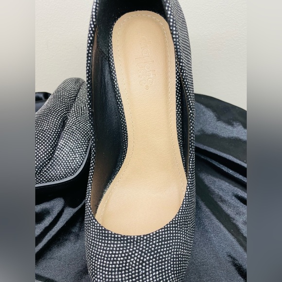 Black Glitter Sparkling Pumps Size 8 - Picture 6 of 7